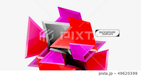 Triangular low poly background design, 49620399