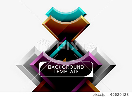 Geometrical 3d shapes background Geometrical 3d shapes background 49620428
