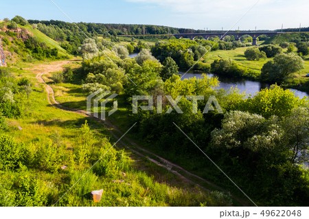 A double path running around a small river to the A double path running around a small river to the 49622048