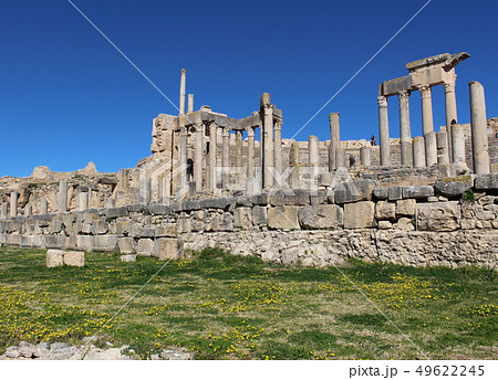 ドゥッガ遺跡　チュニジア　世界遺産　アフリカ 49622245