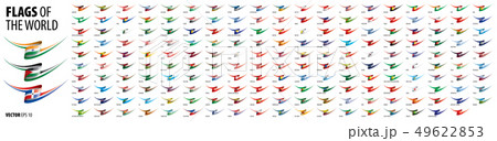 National flags of the countries. Vector illustration on white background National flags of the countries. Vector illustration on white background 49622853