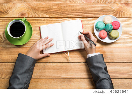 Businesswoman making some notes 49623644