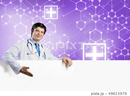Doctor with banner 49623979