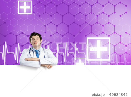 Doctor with banner 49624342