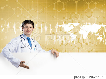 Doctor with banner 49624433