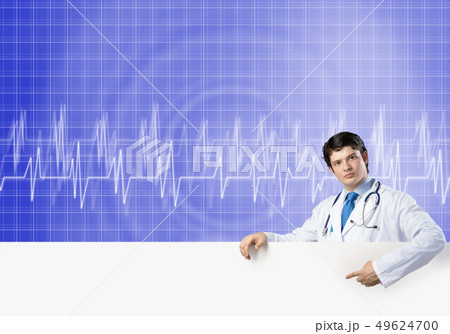 Doctor with banner Doctor with banner 49624700