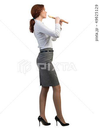 Businesswoman play fife Businesswoman play fife 49625129
