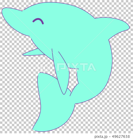 Dolphin smile (blue) 49627638