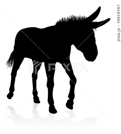 Donkey Animal Silhouette Donkey Animal Silhouette 49628487