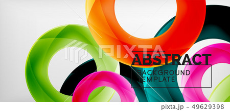 Vector rings abstract backgroundのイラスト素材 [49629398] - PIXTA