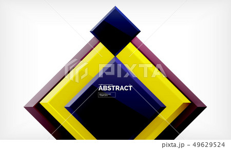 Geometric abstract background, modern square 49629524