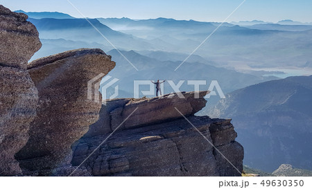 On top of the world, cliff balcony, El Chorro 49630350