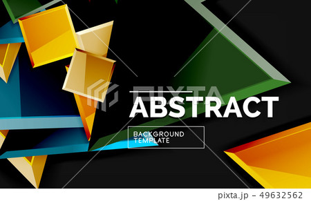 Squares and triangles geometrical background Squares and triangles geometrical background 49632562