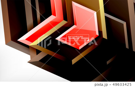 Arrow geometrical abstract background, directional Arrow geometrical abstract background, directional 49633425