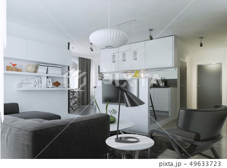Apartment studio modern style Apartment studio modern style 49633723