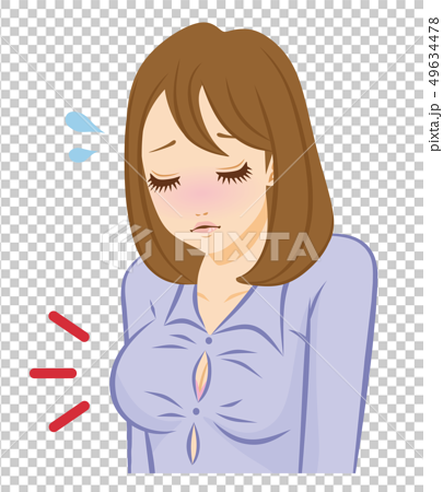 Women's bust up and chest trouble set - Stock Illustration [69840804] -  PIXTA