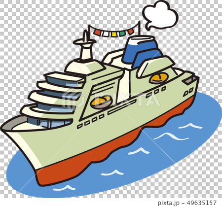 フェリーのイラスト素材
