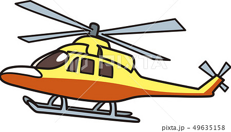 ヘリコプターのイラスト素材 49635158 Pixta