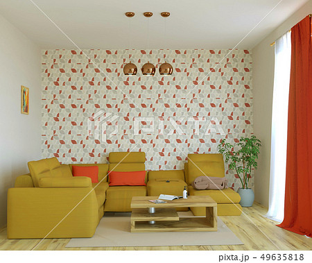 3d rendering of bright scandinavian interior 3d rendering of bright scandinavian interior 49635818