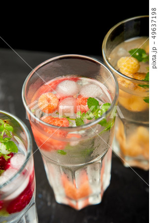 Detox infused flavored water with three color 49637198