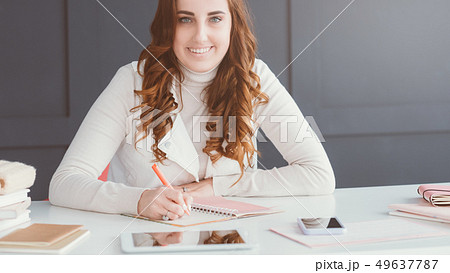 startup smm woman agenda office technology tools 49637787