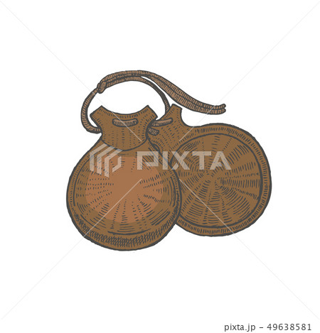 Castanets on White Background in Hand-Drawn Style Castanets on White Background in Hand-Drawn Style 49638581