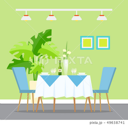 Restaurant Interior Design, Table Dinner Setting 49638741