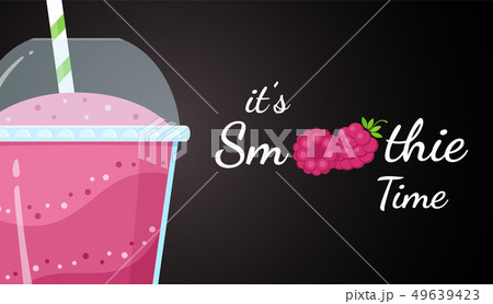 Red smoothie logo, raspberry vitamin drink banner Red smoothie logo, raspberry vitamin drink banner 49639423