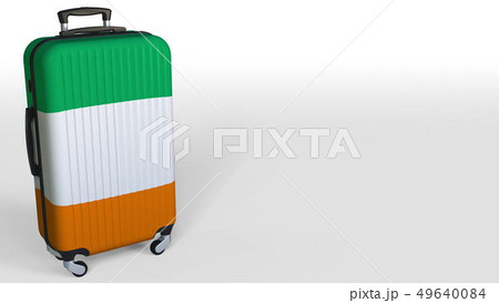 Traveler S Suitcase With Flag Of Ireland Irish のイラスト素材 Traveler S Suitcase With Flag Of Ireland Irish のイラスト素材