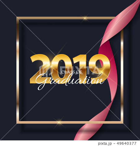 Class of 2019 Graduarion Education Background. Vector Illustration Class of 2019 Graduarion Education Background. Vector Illustration 49640377