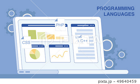 Programming Languages Vector Web Banner Template Programming Languages Vector Web Banner Template 49640459