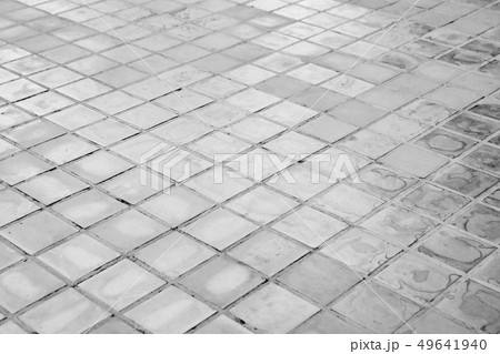 black and white stone floor background texture 49641940