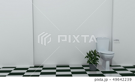 Toilet cubicle. 3D rendering Toilet cubicle. 3D rendering 49642239