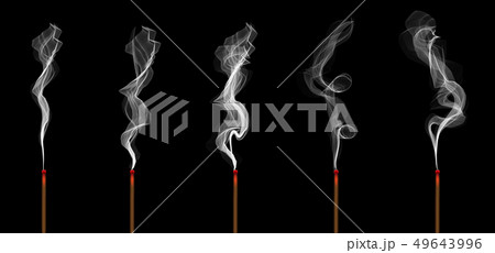 Creative illustration of realistic incense stick 49643996