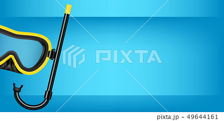 Creative illustration of scuba diving, swimming 49644161