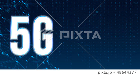 Creative illustration of 5G signal transmission 49644377