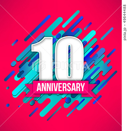 Creative illustration of anniversary logo 49644488