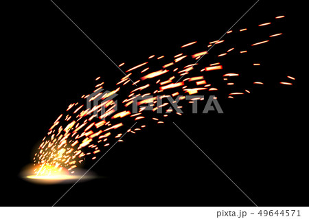 Creative illustration of welding metal fire sparks 49644571