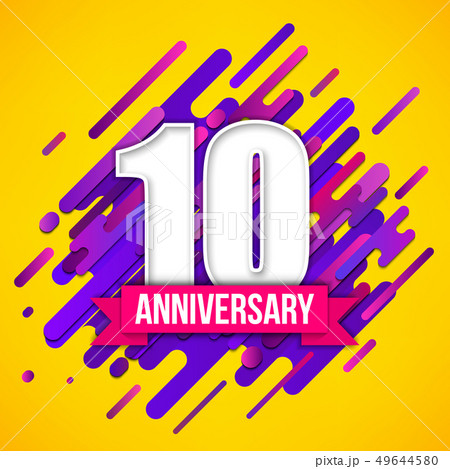 Creative illustration of anniversary logo 49644580