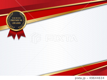 Creative illustration of stylish certificate 49644634