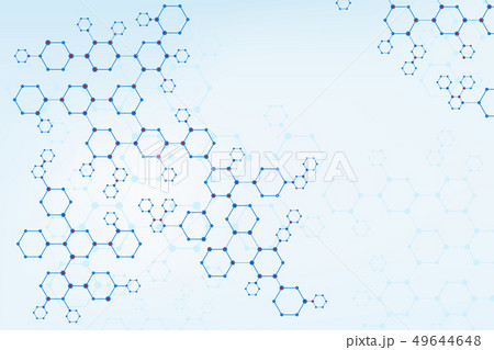Creative illustration of molecular structure Creative illustration of molecular structure 49644648