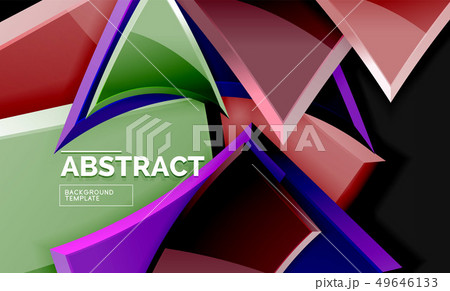 Glossy squares and triangles geometric backgrounds Glossy squares and triangles geometric backgrounds 49646133