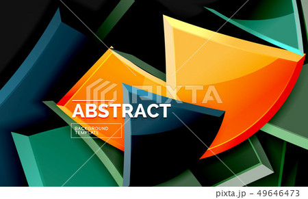 Squares and triangles geometrical background 49646473