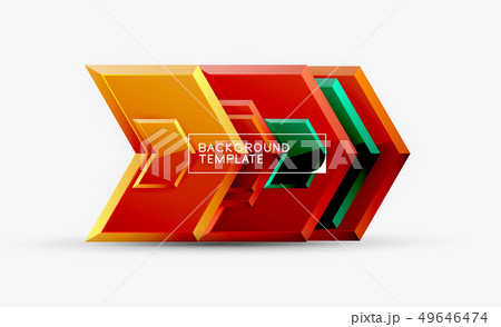 Arrow geometrical abstract background, directional Arrow geometrical abstract background, directional 49646474