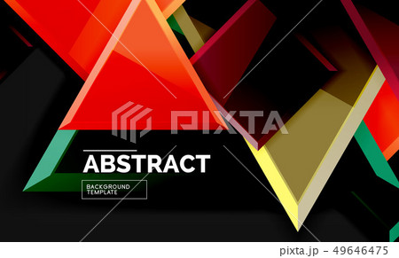 Squares and triangles geometrical background Squares and triangles geometrical background 49646475