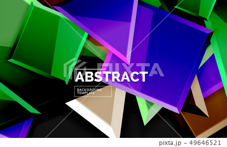 Glossy squares and triangles geometric backgrounds 49646521