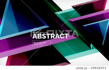 Triangles repetiton geometric abstract background, 49646953