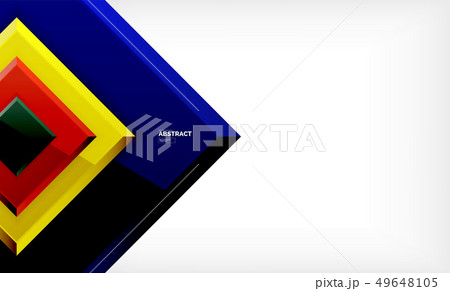 Geometric abstract background, modern square 49648105
