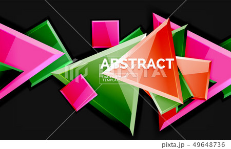 Shiny style geometric background 49648736