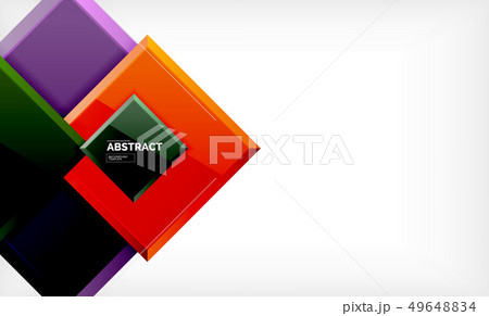 Square geometric background Square geometric background 49648834